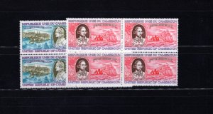 Cameroun C271-72 Blocks of 4 Captain Cook 1978 VF MNH Complete Set SP