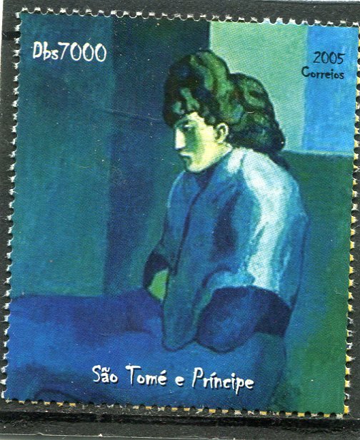 Sao Tome & Principe 2005 Picasso BLUE PERIOD PAINTINGS set Perforated Mint (NH