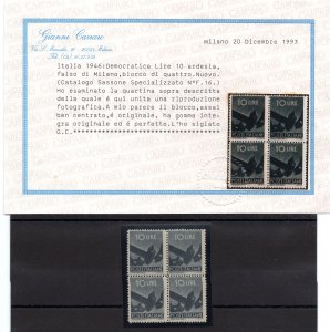 Democratica Lire 10 slate grey False di Milano