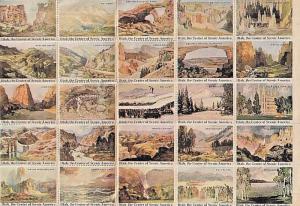 Great Utah, Center of Scenic America complete sheet of 25 Poster Stamps. 1930's