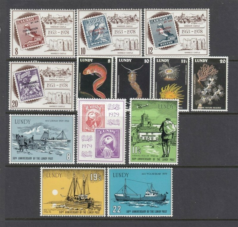 LUNDY #191//392 Commem issues (Mint NEVER HINGED) - Nice