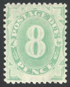 Australia 1902 8d Emerald Post Due SG D7 Scott J7 LMM/MLH Cat £95($122)