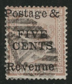 Ceylon Scott 99 Used surcharged Victoria from 1885