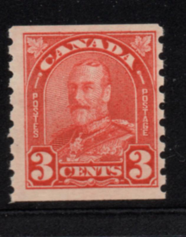 Canada Sc 183 1931 3 c red GV coil stamp mint NH