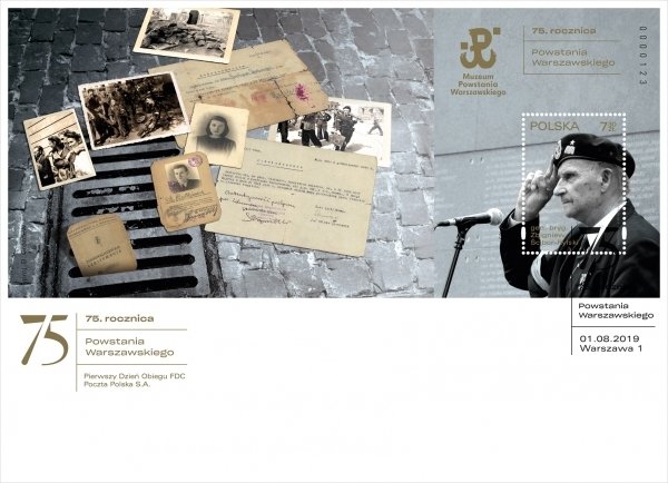 Poland 2019 FDC Stamp Souvenir Sheet Warsaw Uprising World War II