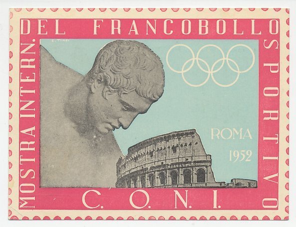 Card / Postmark Italy 1952 Stamp Exhibition - Olympic Games