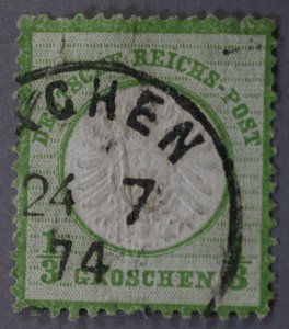 Germany #15 ?CHEN Postmark 24 7 74 Very Good Color Tiny Crack