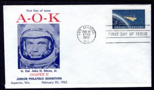 US 1193 Project Mercury Junior Philatelic U/A FDC