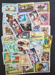 MONGOLIA Used CTO Stamp Lot Collection T4277