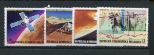 MALAGASY OPERATION VIKING ON MARS SET OF  FOUR & SOUVENIR SHEET MINT NH