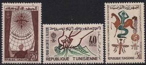 Tunisia 1962 Scott 404-406 Malaria Eradication MNH