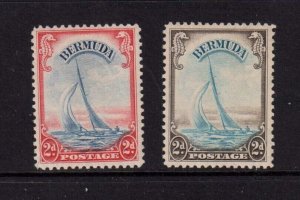 Bermuda 1938 SC 109,109a MH