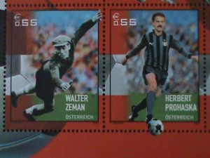 AUSTRIA-2004-SC#2948-CENTENARY OF AUSTRIAN SOCCER ASSOCIATION-MNH SHEET VF