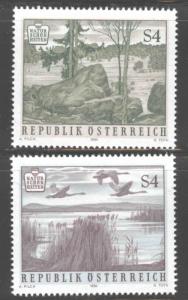 Austria Osterreich Scott 1283-1284 MNH** 1984  Nature Park set