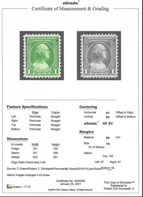 US #705 XF NH Mint OG