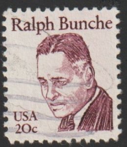 SC# 1860 - (20c) - Ralph Bunche, Used Single