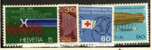 Switzerland #599-602 MNH