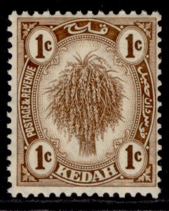 MALAYSIA - Kedah GV SG26, 1c brown, NH MINT.