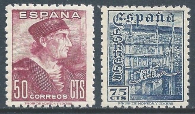 Spain #744-5 NH Stamp Day & The Day of the Race