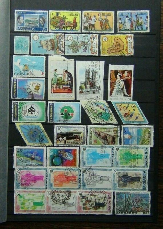 Barbados 1975 - 1980 Commemorative issues with high values Used odd minor fault