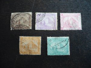 Stamps - Egypt - Scott# 29,30,36,38,40 - Used Part Set of 5 Stamps