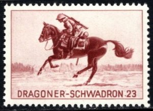 1939 Switzerland Soldiers Stamp 23th Dragoon Squadron