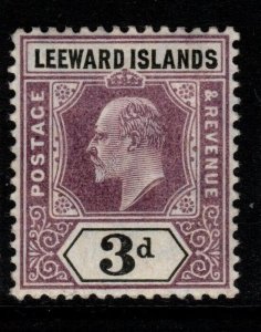 LEEWARD ISLANDS SG33 1905 3d DULL PURPLE & BLACK MTD MINT