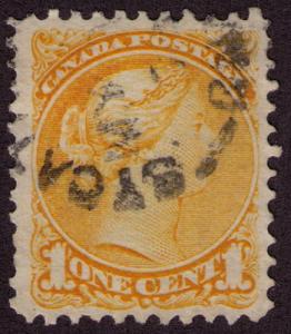 Canada  # 35vii Used  VF Yellow  Perf 11.5 X 12 Cat $ 20