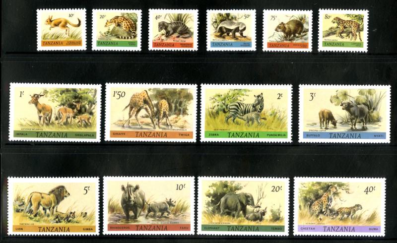 TANZANIA 161-74 MNH SCV $7.35 BIN $4.00