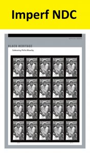 US 6053a Black Heritage Phillis Wheatley imperf NDC sheet 20 MNH 2026 after 1/31