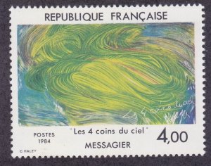 France 1909 MNH Four Corners of the Sky Painting by Jean Messagier Issue