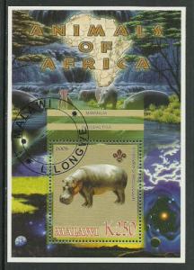 Malawi, Hippo, Cancelled S/Sheet
