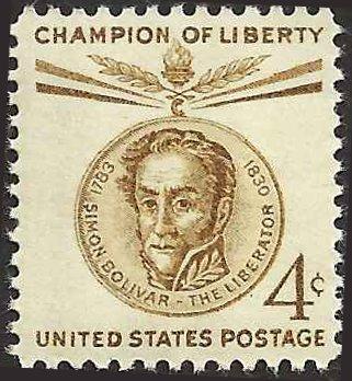 # 1110 MINT NEVER HINGED SIMON BOLIVAR
