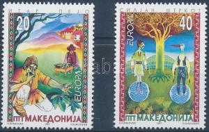 Makedonien stamp Europa CEPT sagas and legends set MNH 1997 Mi 102-103 WS173109