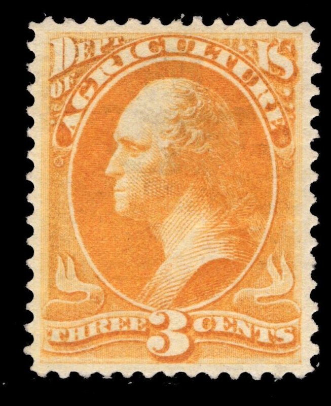 MOMEN: US STAMPS #O3 OFFICIAL MINT OG H VF/XF $225+++ LOT #82909*