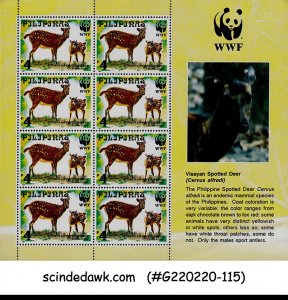 PHILIPPINES - 1997 WWF WILD ANIMALS / DEER - MIN/SHT MNH