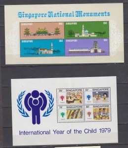 Z5023 JL stamps 2 singapore mnh s/s.#300, 332a