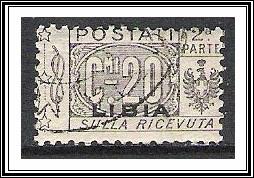 Libya #Q3 Parcel Post Right Half CTOH