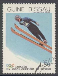 Guinea Bissau ~ #506 ~ Olympics - Ski Jumping ~ Used CTO