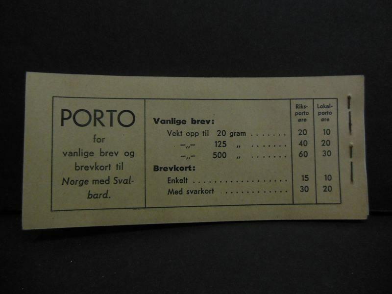 NORWAY : 1940-49. Scott #196 Complete Booklet of Panes of 10. Catalog $125.00+