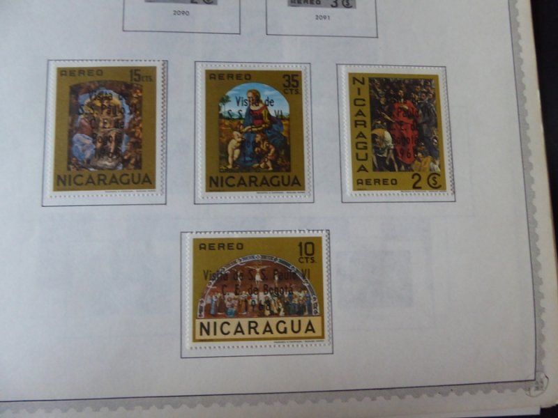 Nicaragua 1862-1974 Stamp Collection on Album Pages​