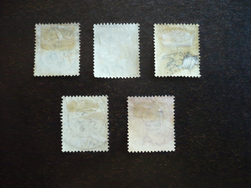 Stamps - Natal - Scott# 65,66,68,70,71 - Used Part Set of 5 Stamps