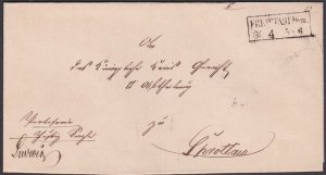 GERMANY c1865 Folded official wrapper ex FREYSTADT........................a3178