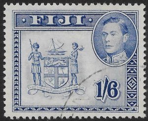 FIJI SG263b 1955 1/6 ULTRAMARINE p13 USED