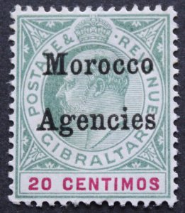 Morocco Agencies 1904 EVII Twenty Centimos SG 19 mint