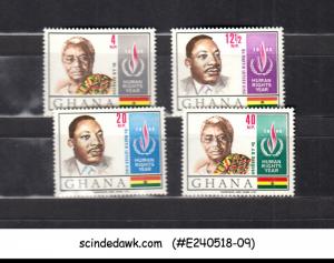 GHANA - 1968 HUMAN RIGHTS YEAR - 4V - MINT NH