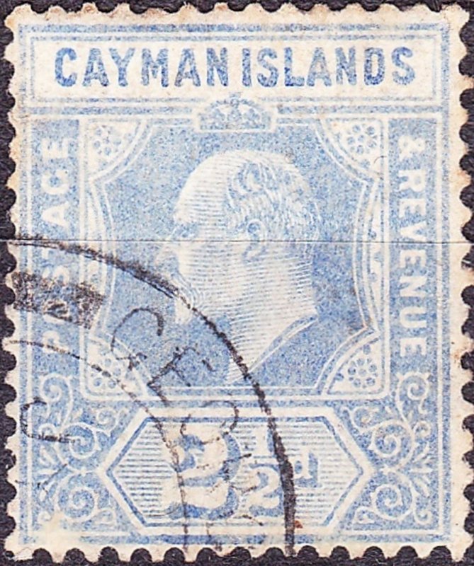 CAYMAN ISLANDS 1908 KEDVII 2½d Ultramarine SG27 Used