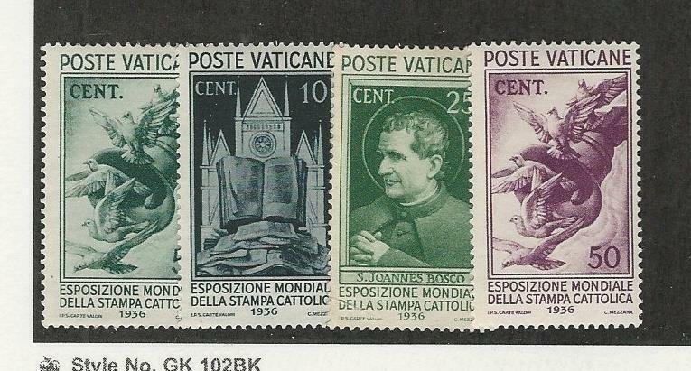 Vatican City, Postage Stamp, #47-50 Mint LH, 1936, JFZ