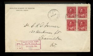 ? Admiral #184 perf 12x8 block of 4, scarce, 1931 issued in 1931,cover  Canada