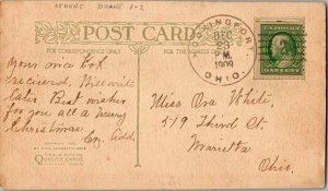 United States Ohio Hockingport 1909 doane 1/2  PC  Some edge wear.